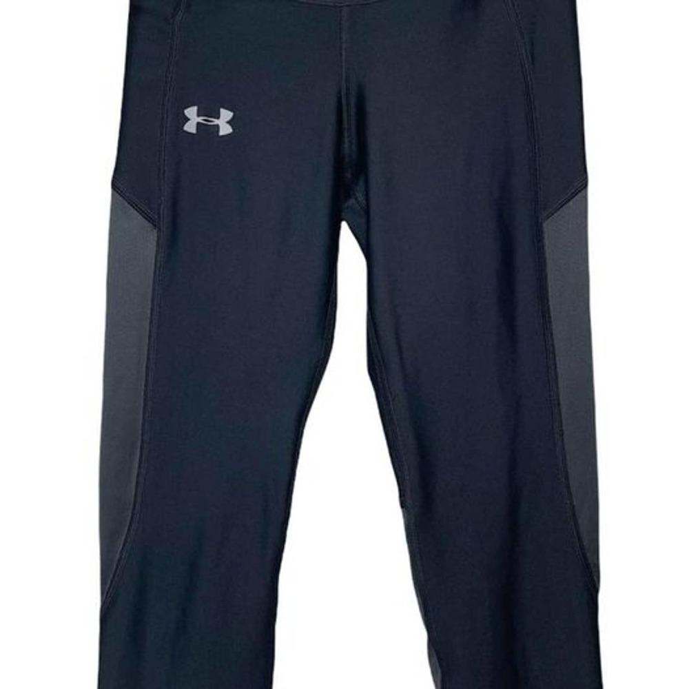 Under Armour Women’s small Compression Heatgear Athletic Capris black/gray